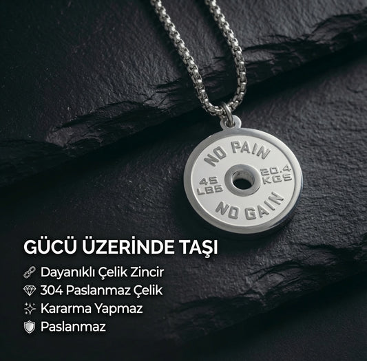 KLASİK AĞIRLIK PLAKALI KOLYE